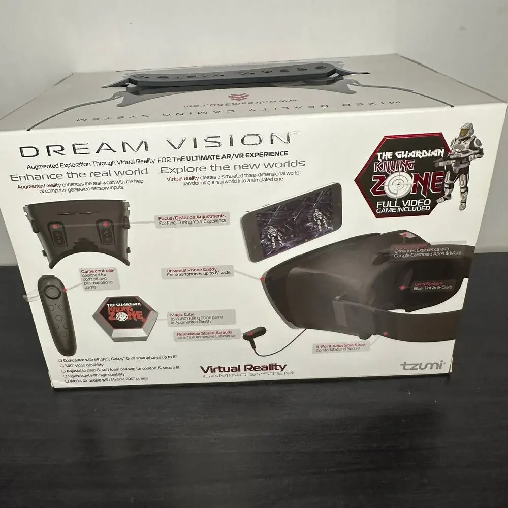 Tzumi Dream Vision Virtual Reality Headset w/ Controller w/ Killing zone VG